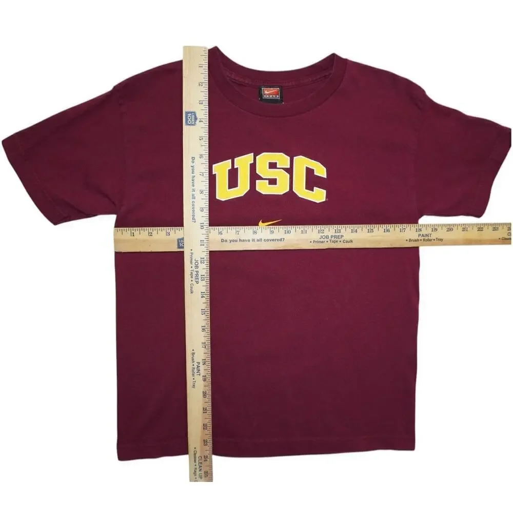 Nike USC Trojans Graphic Tee – Youth Large – Vintage Team Tag – College Tee